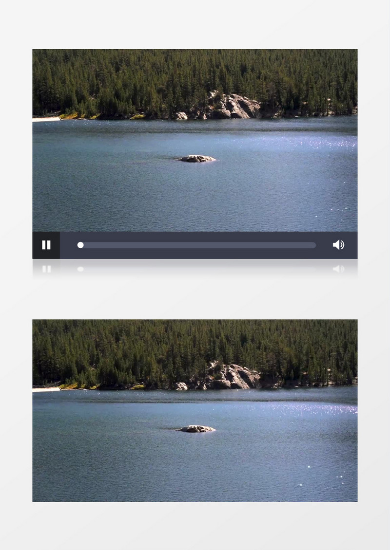 雨滴滴落湖面的波澜实拍视频素材