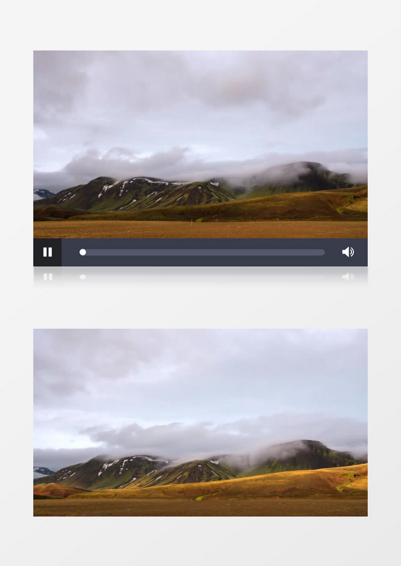 延时拍摄高山上的云层变化实拍视频素材