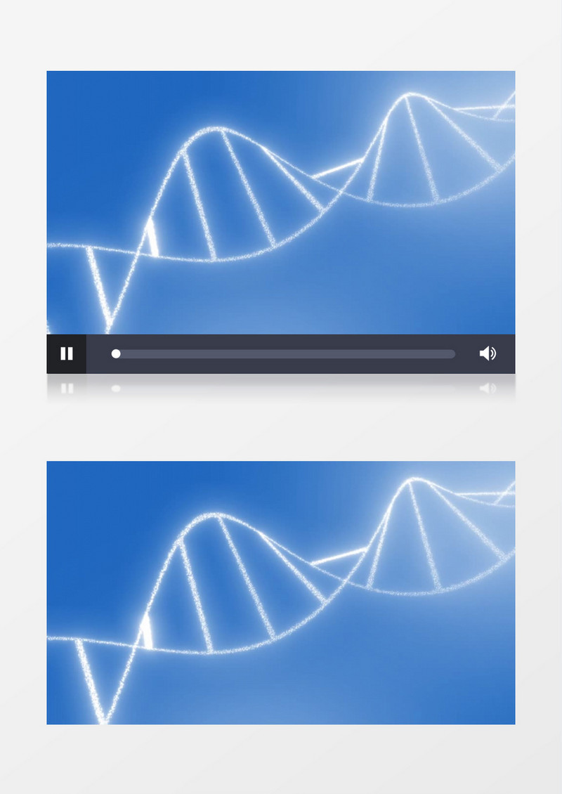 蓝色粒子DNA序列视频素材