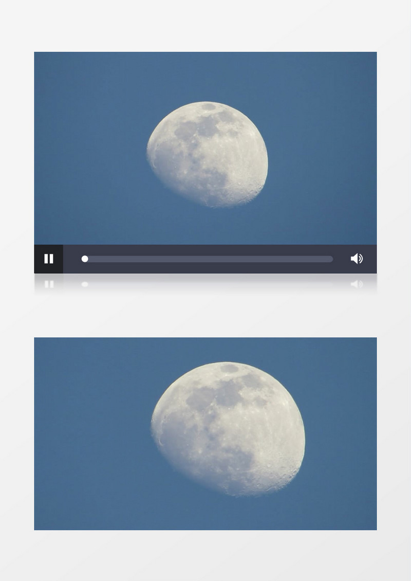 变焦拍摄月亮状态实拍视频素材