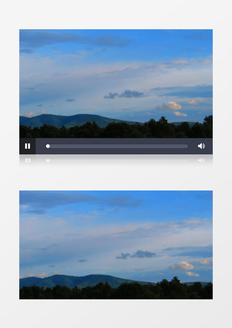 高清实拍大山上的天空景象实拍视频素材