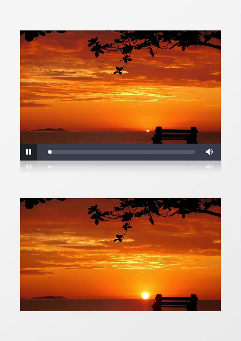 延时拍摄海边日出自然景观实拍视频
