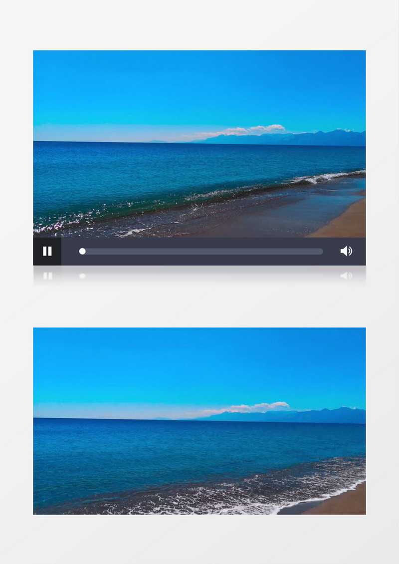 高清实拍海边不断翻涌的海浪实拍视频素材