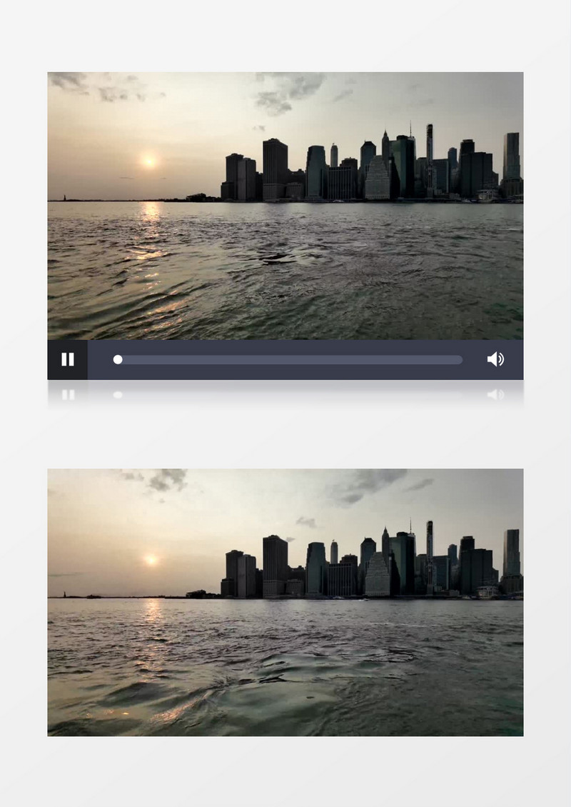 延时拍摄护城河上行驶的船只和水面延时拍摄视频素材