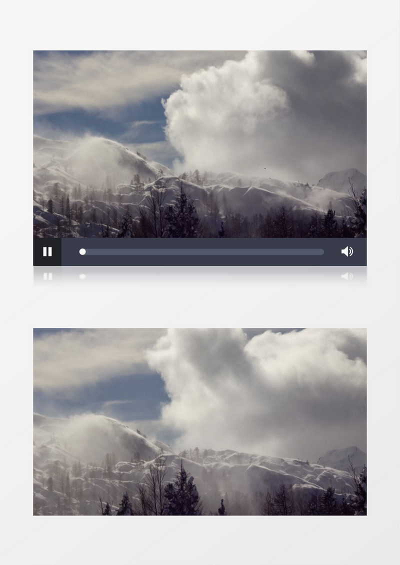延时拍摄汹涌的雪山云朵延时拍摄视频素材