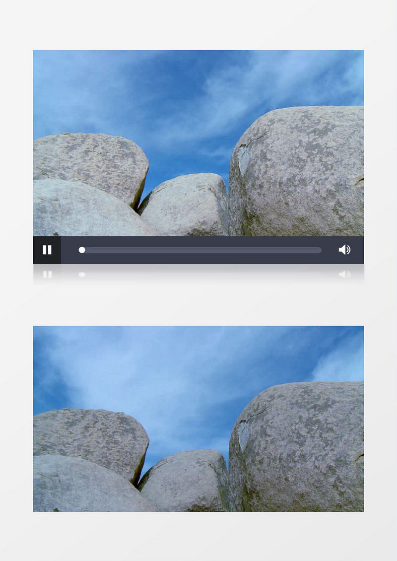 延时拍摄石头上方的天空变化延时拍摄视频素材