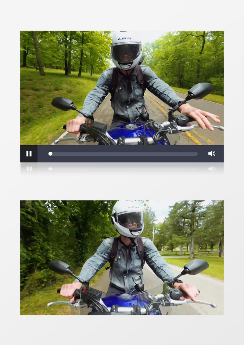 延时拍摄摩托车车手在道路上的行驶过程延时拍摄视频素材