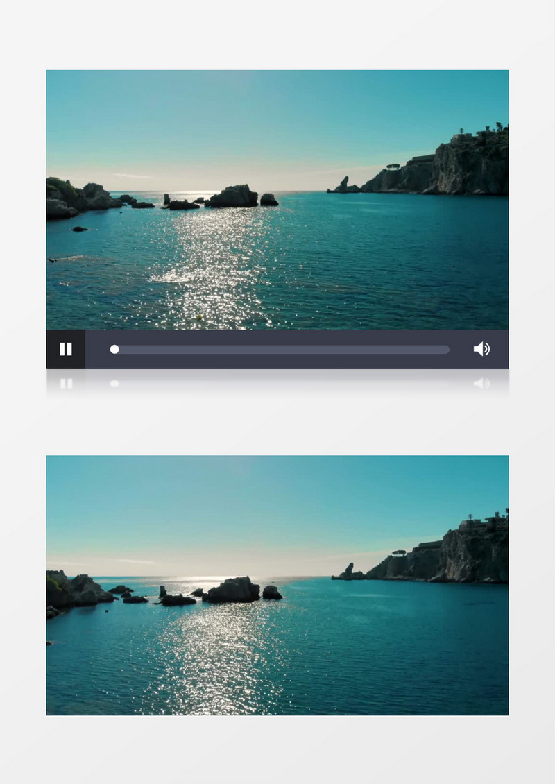 高清实拍波光粼粼的海面实拍视频素材 