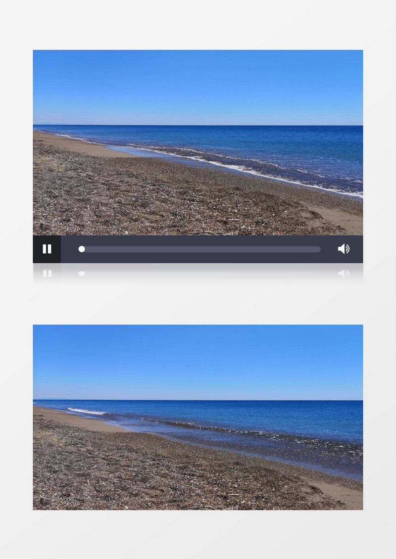 实拍海边不断翻涌的海水实拍视频素材