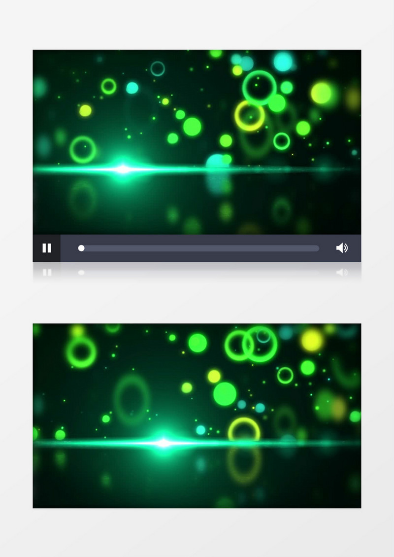 不断漂浮的绿色圆和圈背景视频素材