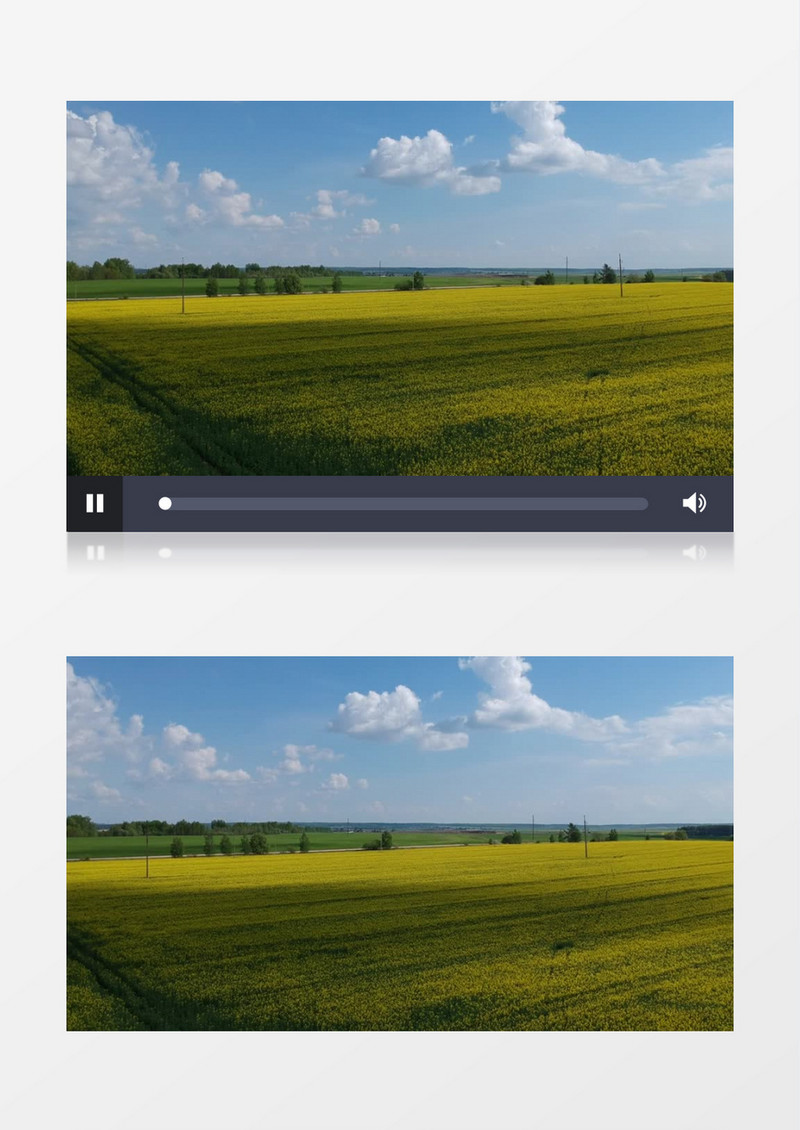 航拍平原上种植的农作物实拍视频素材