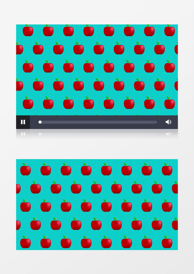 满屏红色苹果缓缓上升背景视频素材