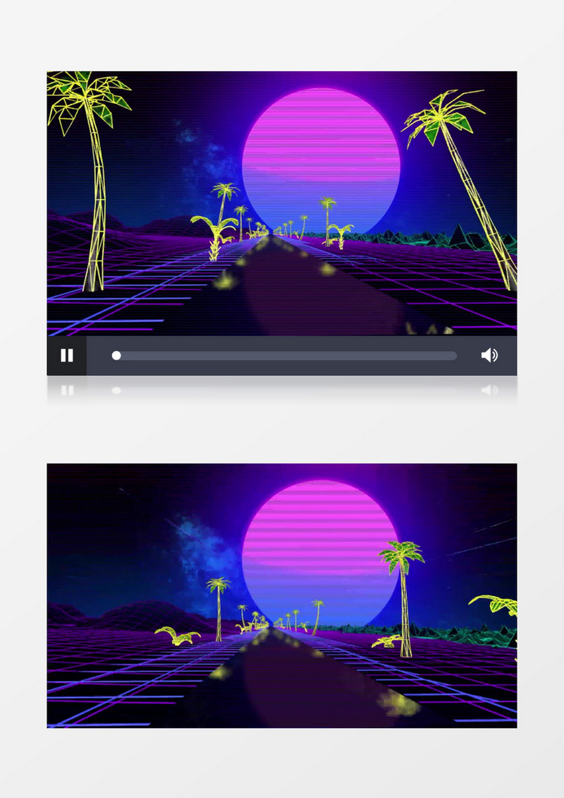 紫色梦幻道路行驶变化背景视频素材
