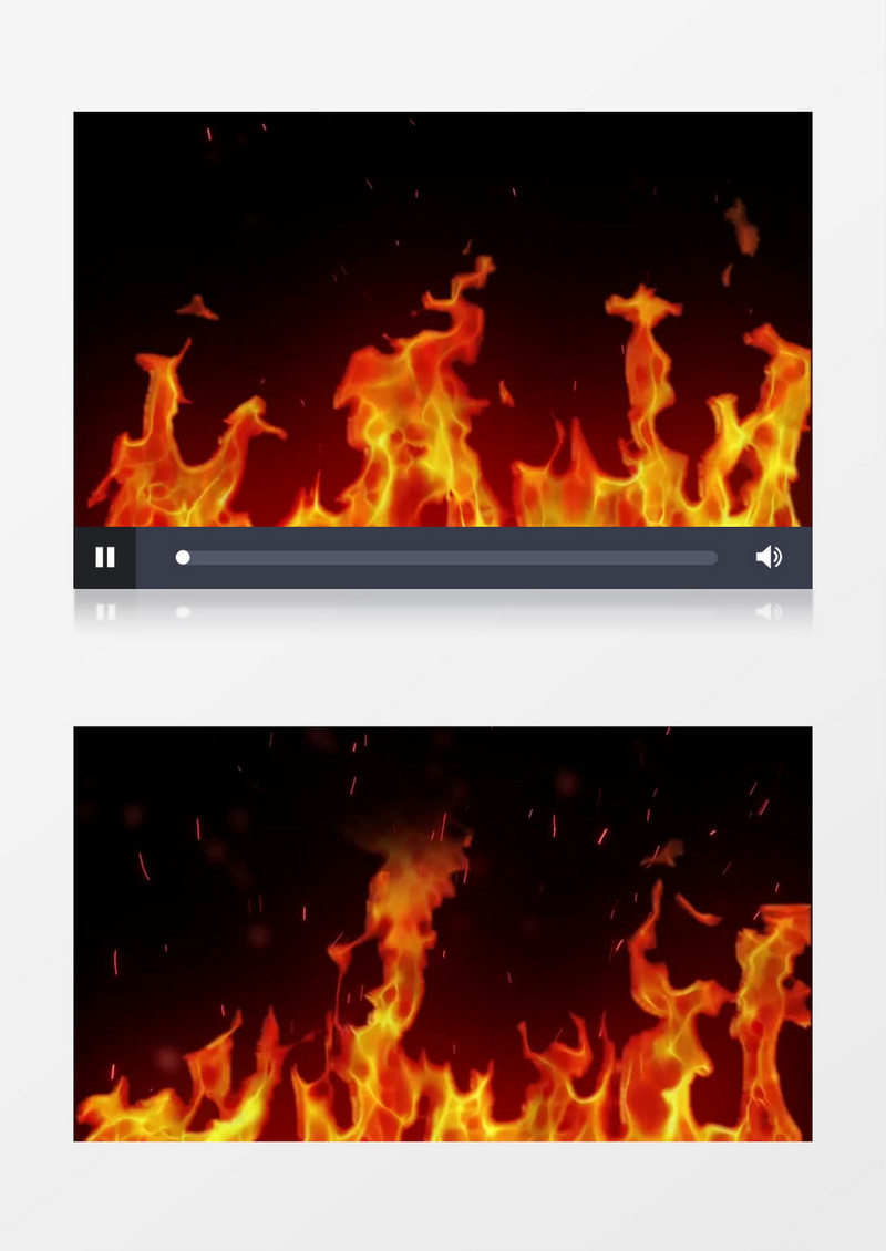  燃烧的火焰背景视频