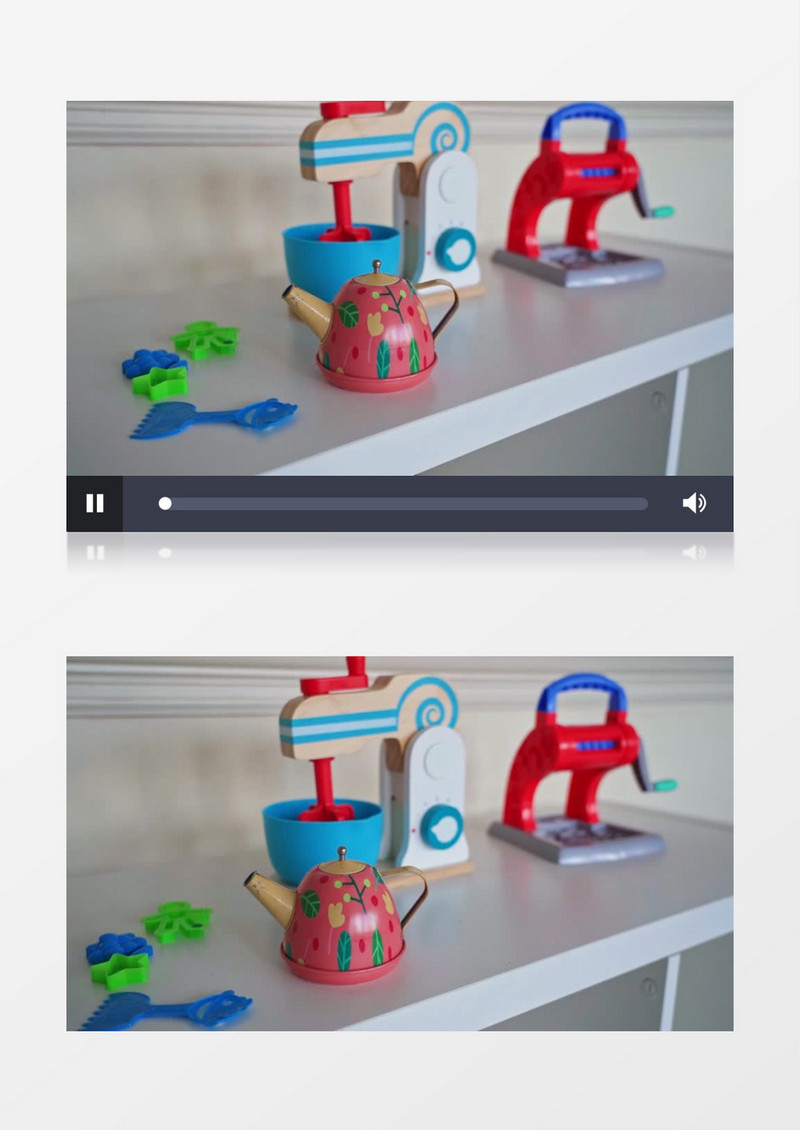 实拍水壶搅拌器小玩具实拍视频素材