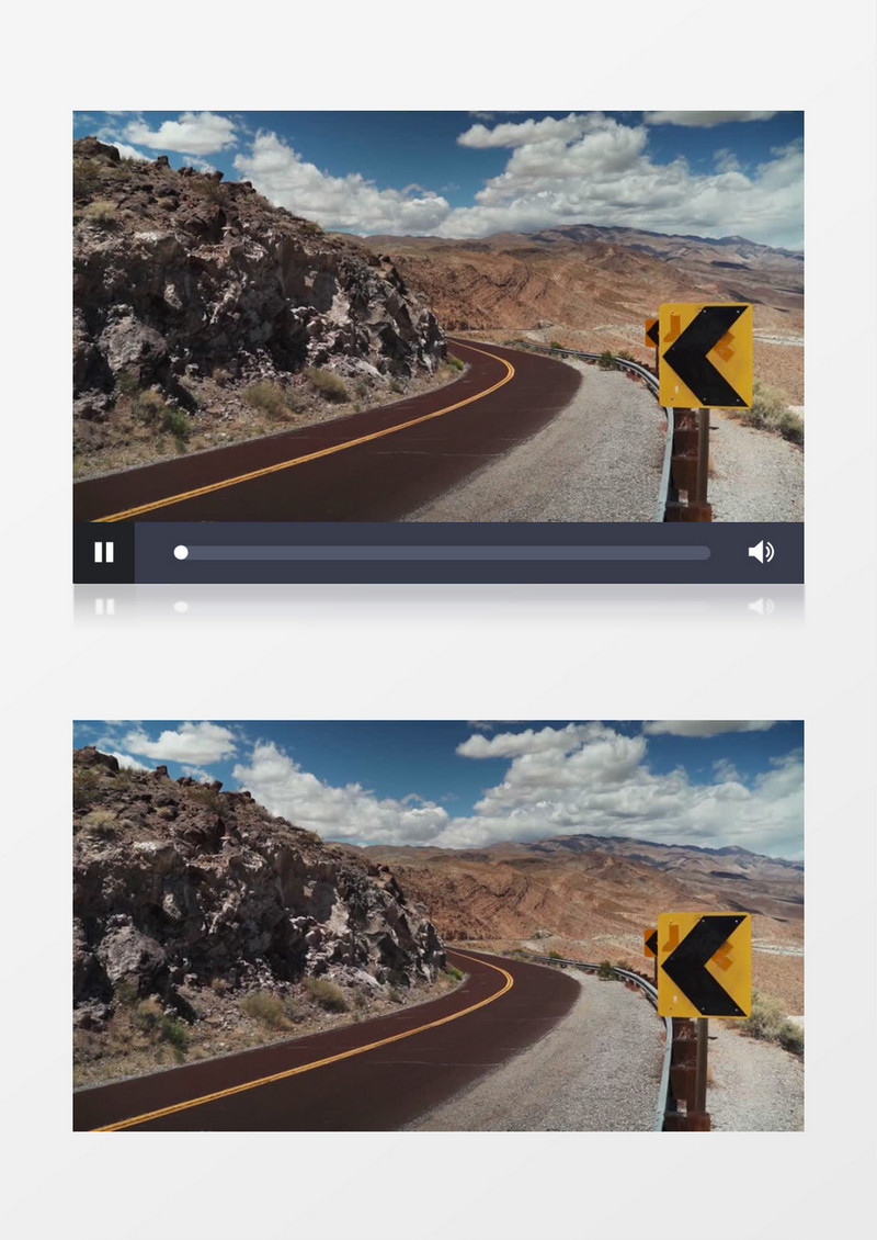 高清实拍盘山公路的景色实拍视频素材