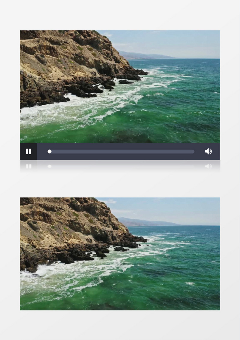 高清实拍海边汹涌的海浪实拍视频素材