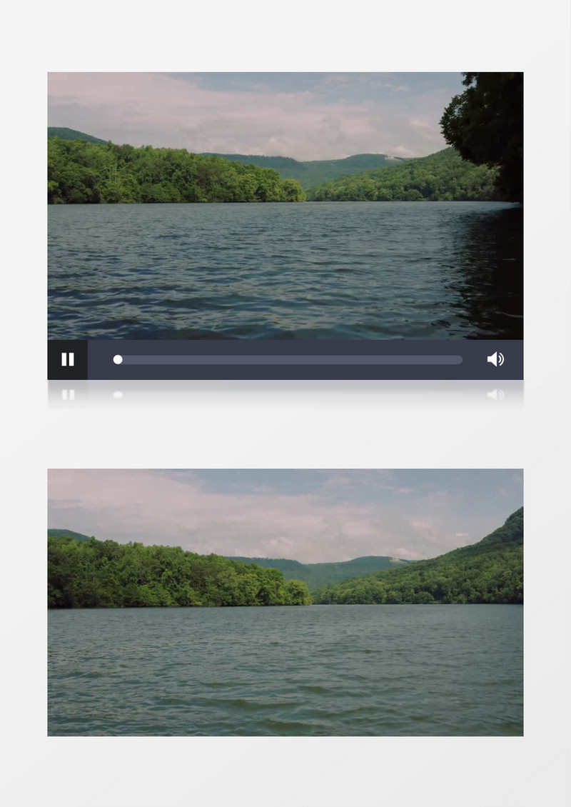 高清实拍波光粼粼的水面实拍视频素材