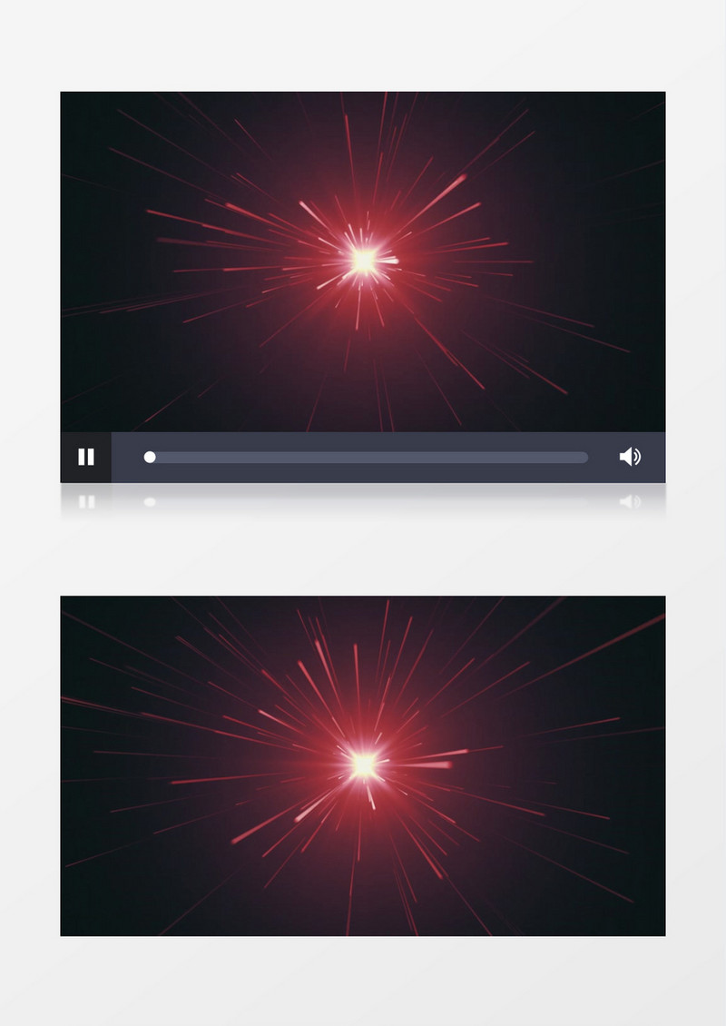 创意红色光束散发背景视频素材有音乐