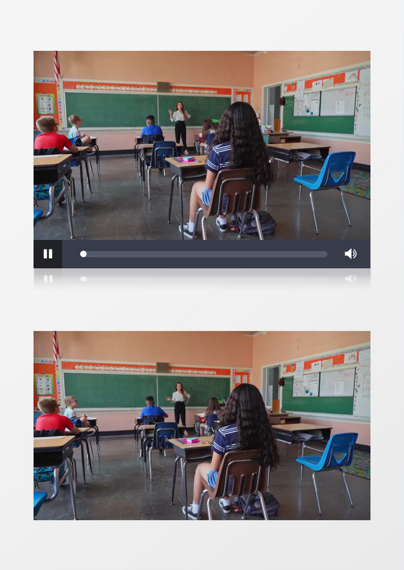 实拍老师叫学生上台回答问题实拍视频素材