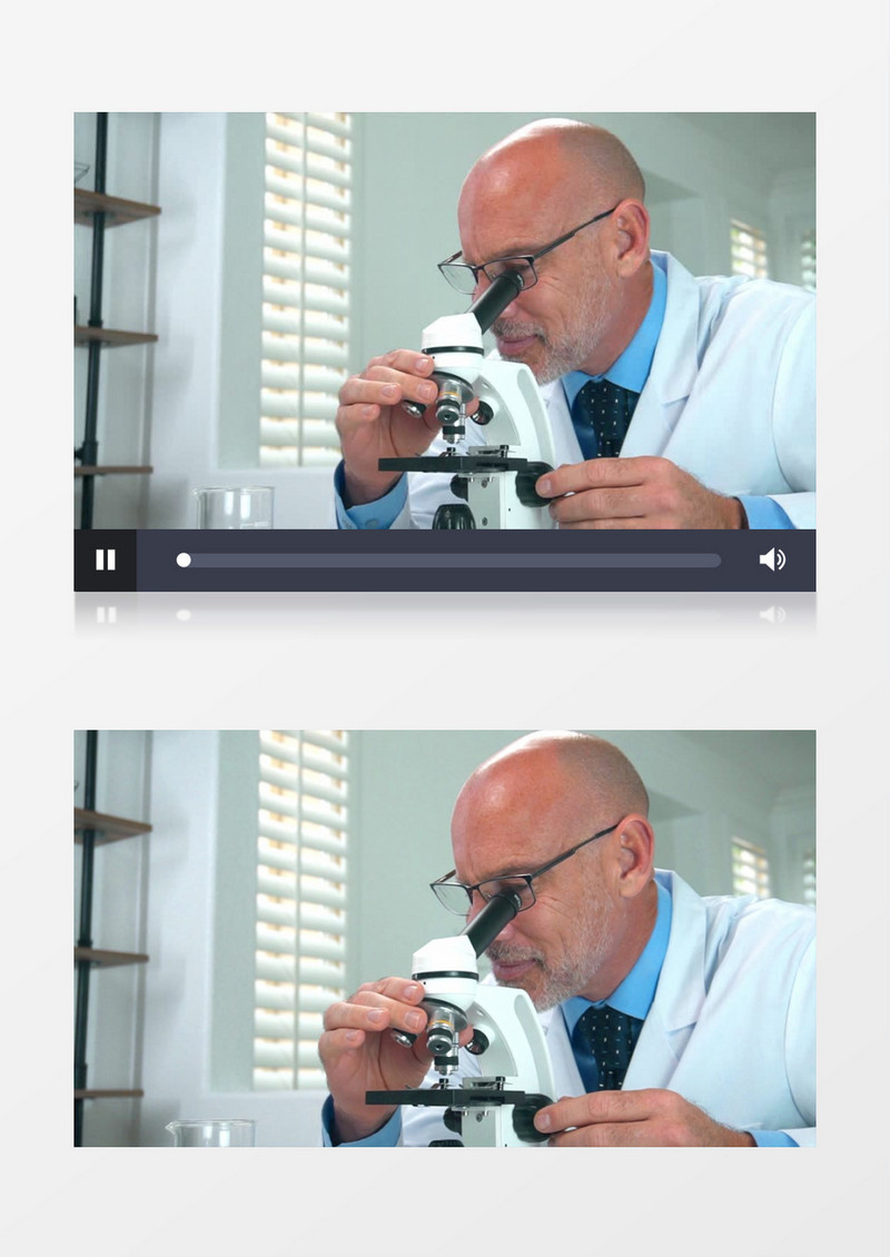 医生在调整显微镜倍数观察实拍视频素材