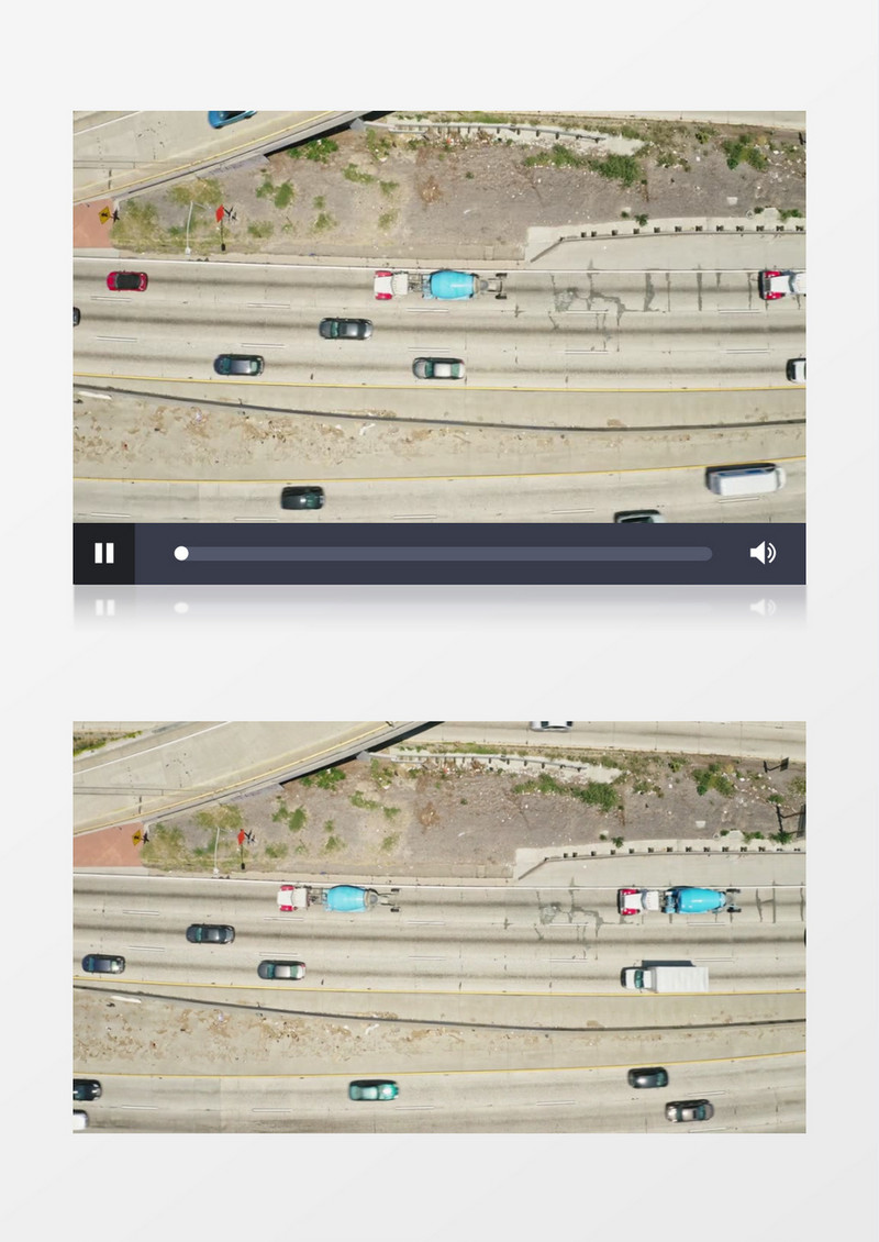 实拍错综道路上的交通状况实拍视频素材