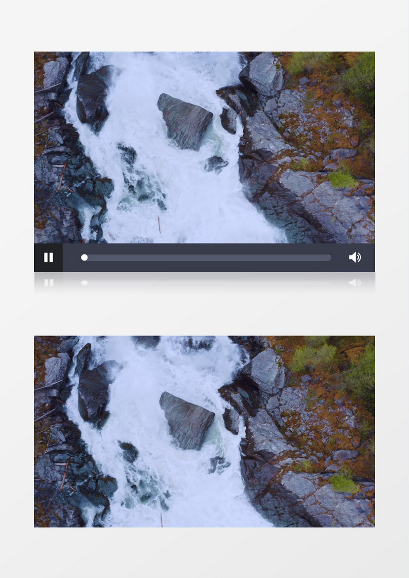 石缝中的湍湍激流实拍视频素材
