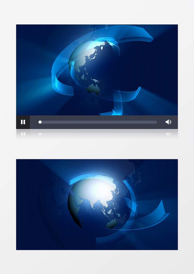 创意光斑缠绕地球旋转背景视频素材