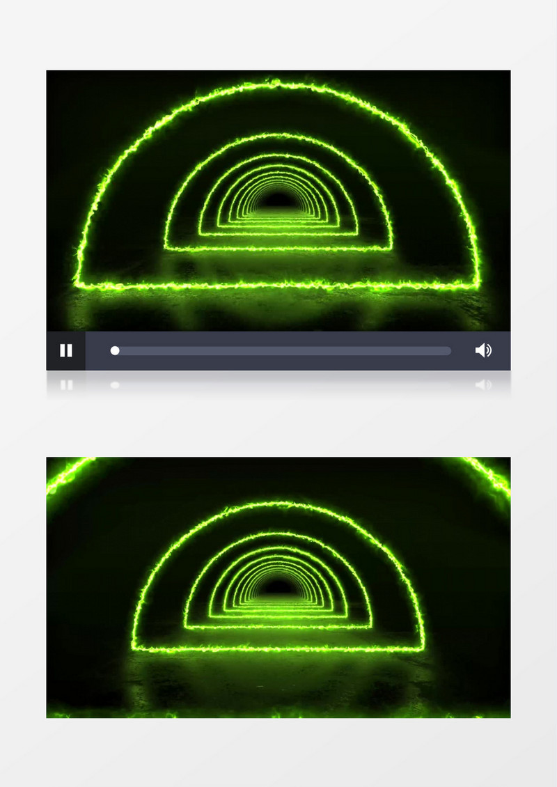 绿色火焰光圈层叠进入背景视频素材