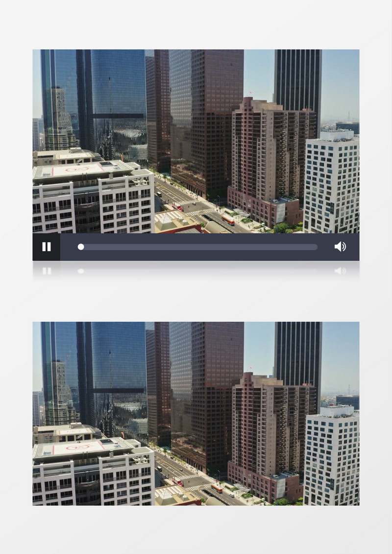 城市中心的摩天大楼实景实拍视频素材