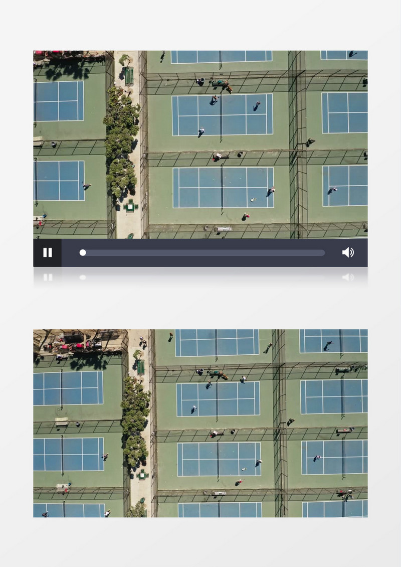 实拍网球训练中心实拍视频素材