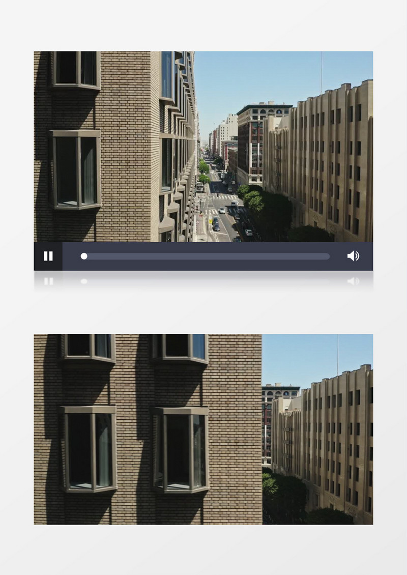 城市大楼窗户局部实景实拍视频素材