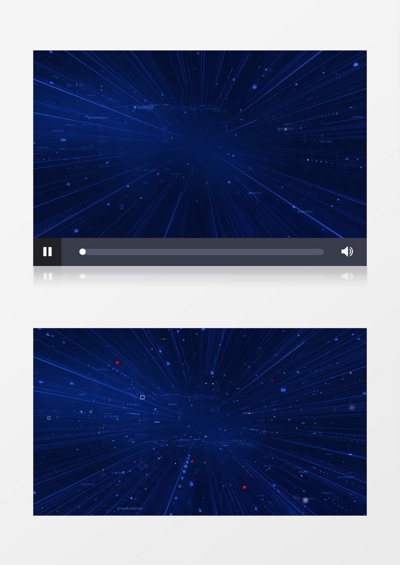 蓝色科技时空穿梭背景视频素材有音乐