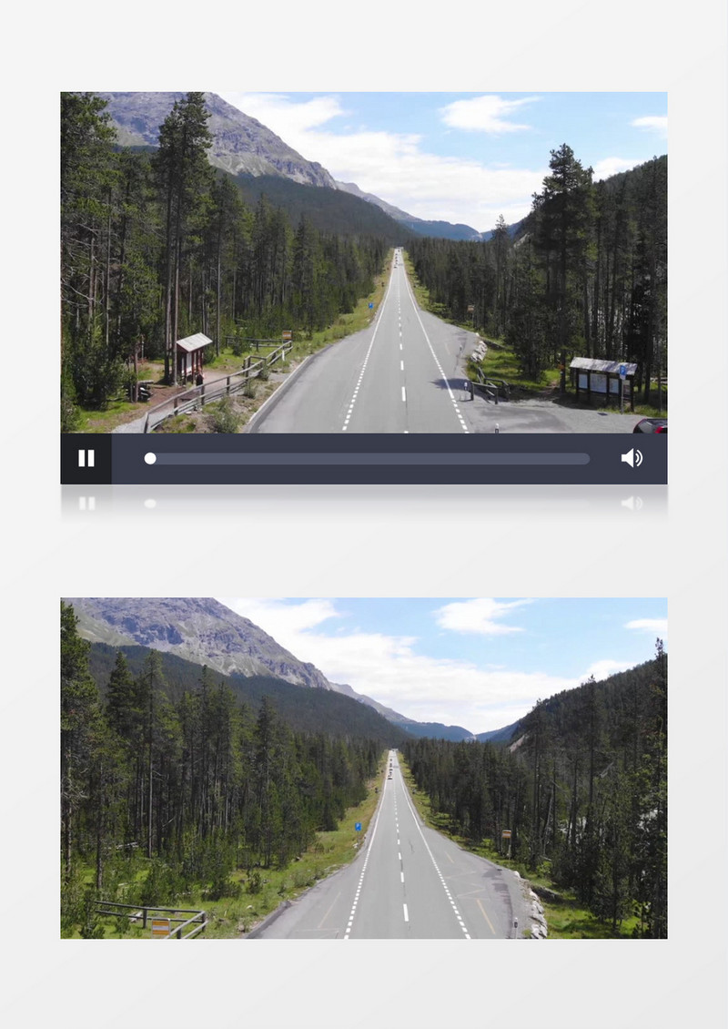 在山林中的道路交通状况实拍视频素材