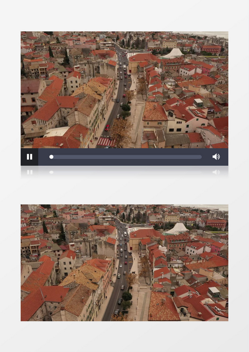 实景拍摄居民区的交通状况实拍视频素材