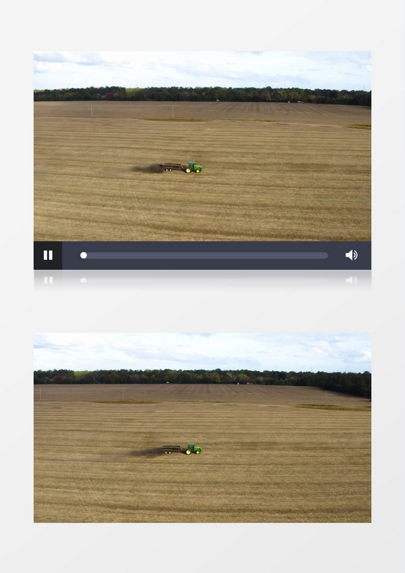 喷药车在农田喷洒农药实拍视频素材