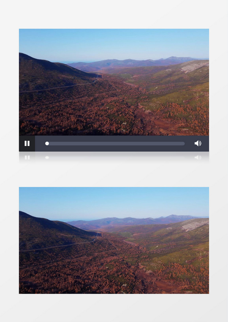 实拍秋季初期的大地植被景象实拍视频素材
