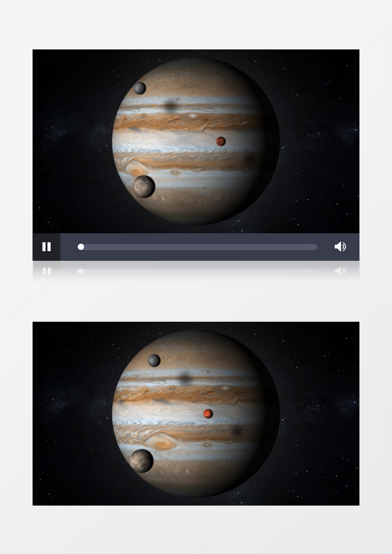 太空中的星球自转公转景象实拍视频素材