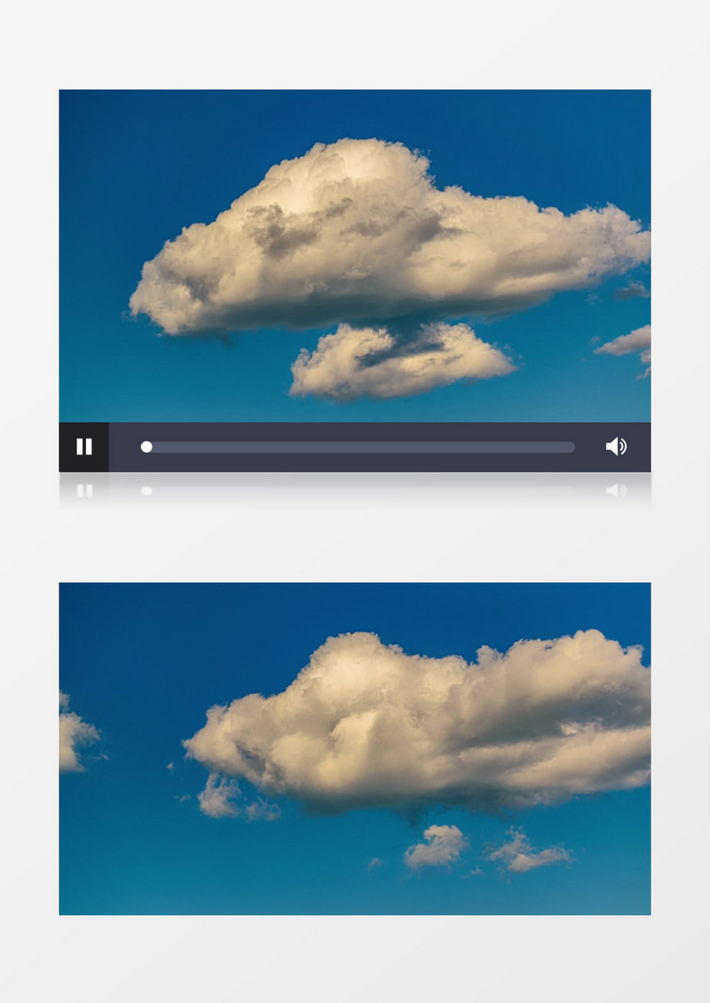 延时拍摄云层在空中翻腾的景象实拍视频素材