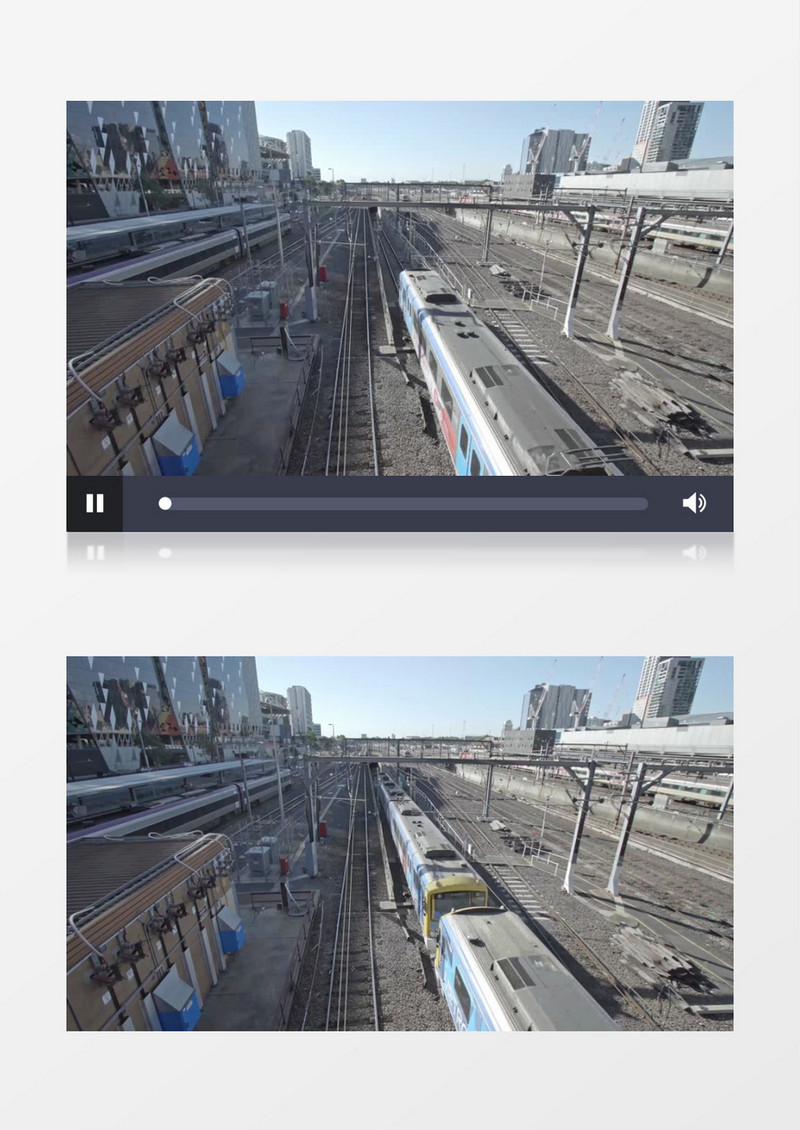 实拍城市轨道交通通行状况实拍视频素材