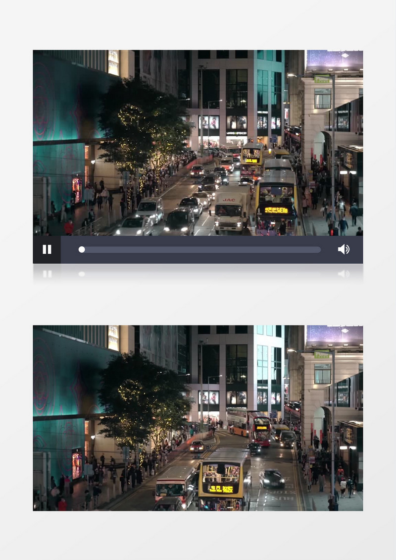 延时拍摄晚高峰城市的车辆人流实拍视频素材