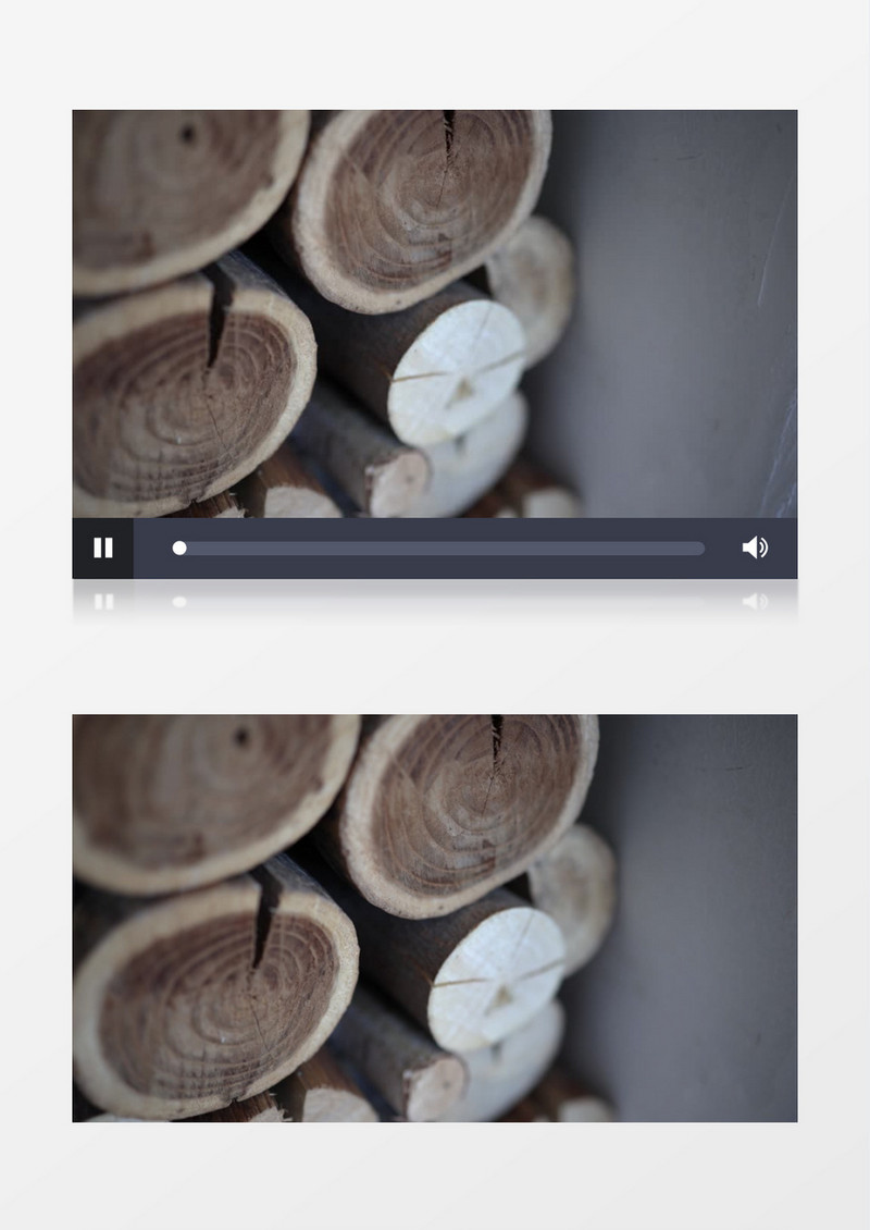 码放整齐的木材实拍视频素材