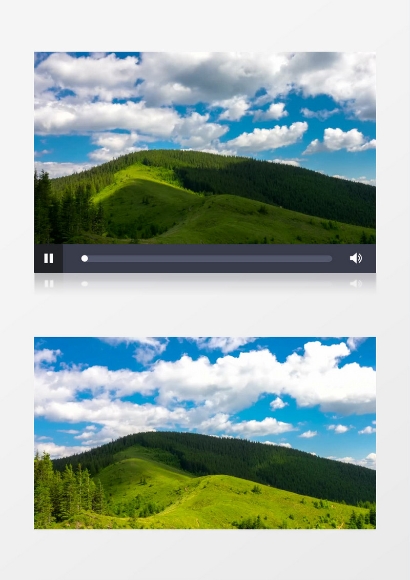 延时拍摄山川和云层的变化景象实拍视频素材