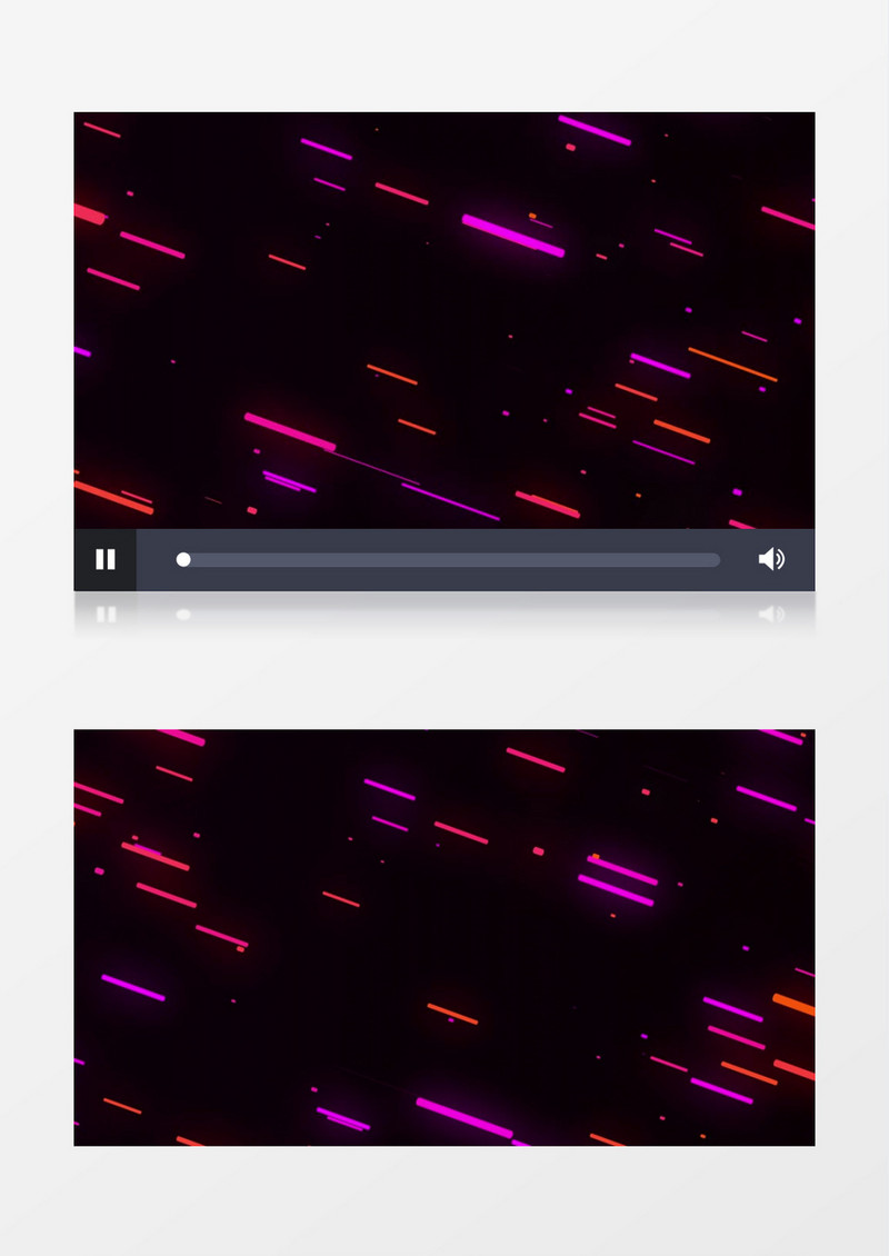 红色线条粒子生长动画背景视频素材有音乐