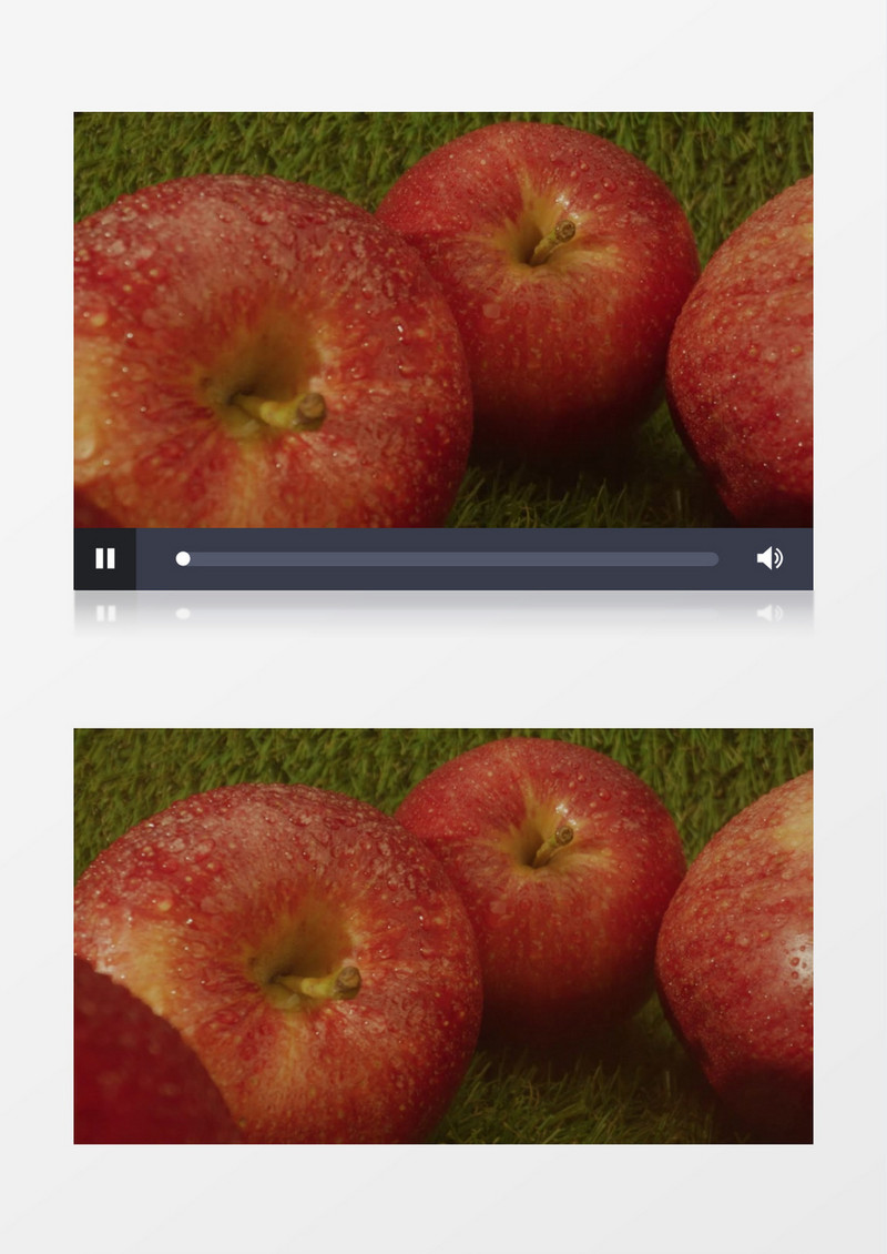 洗过的苹果摆放着实拍视频素材