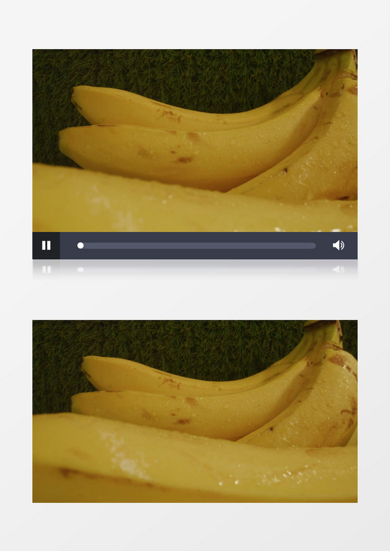 香蕉整齐的摆放着实拍视频素材