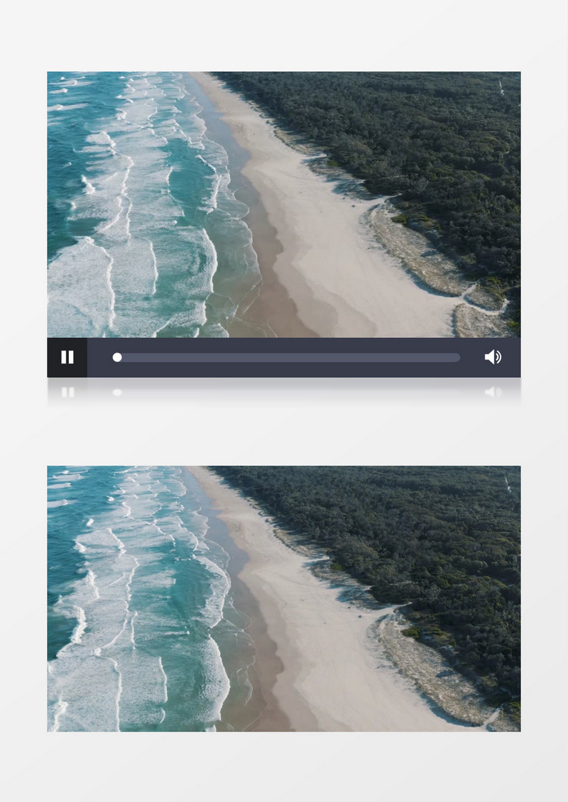 海岸边不断汹涌的海浪实拍视频素材