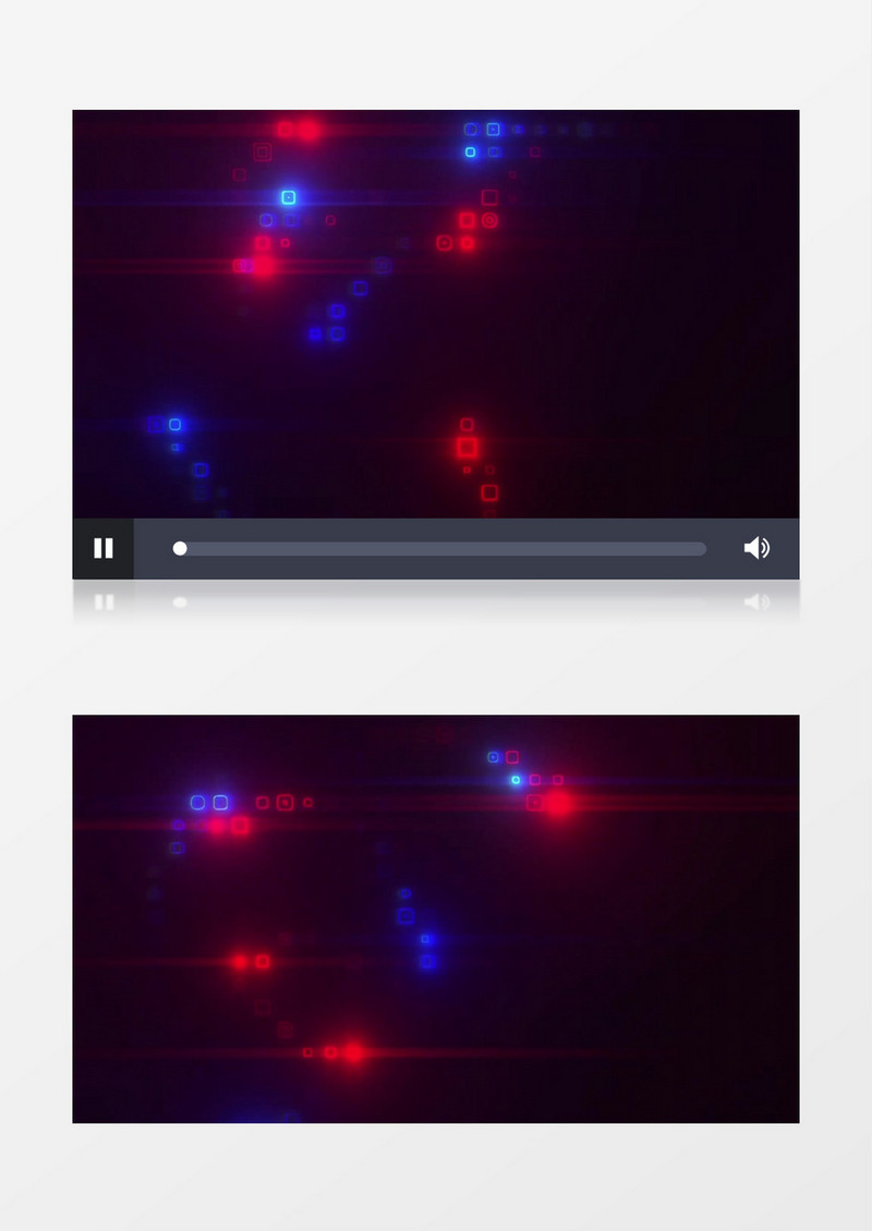 炫彩霓虹方形粒子背景视频素材有音乐