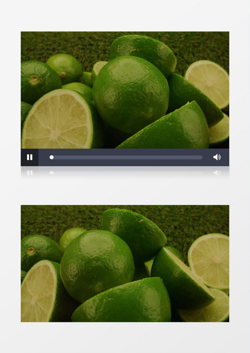 切好码放整齐的柠檬实拍视频素材