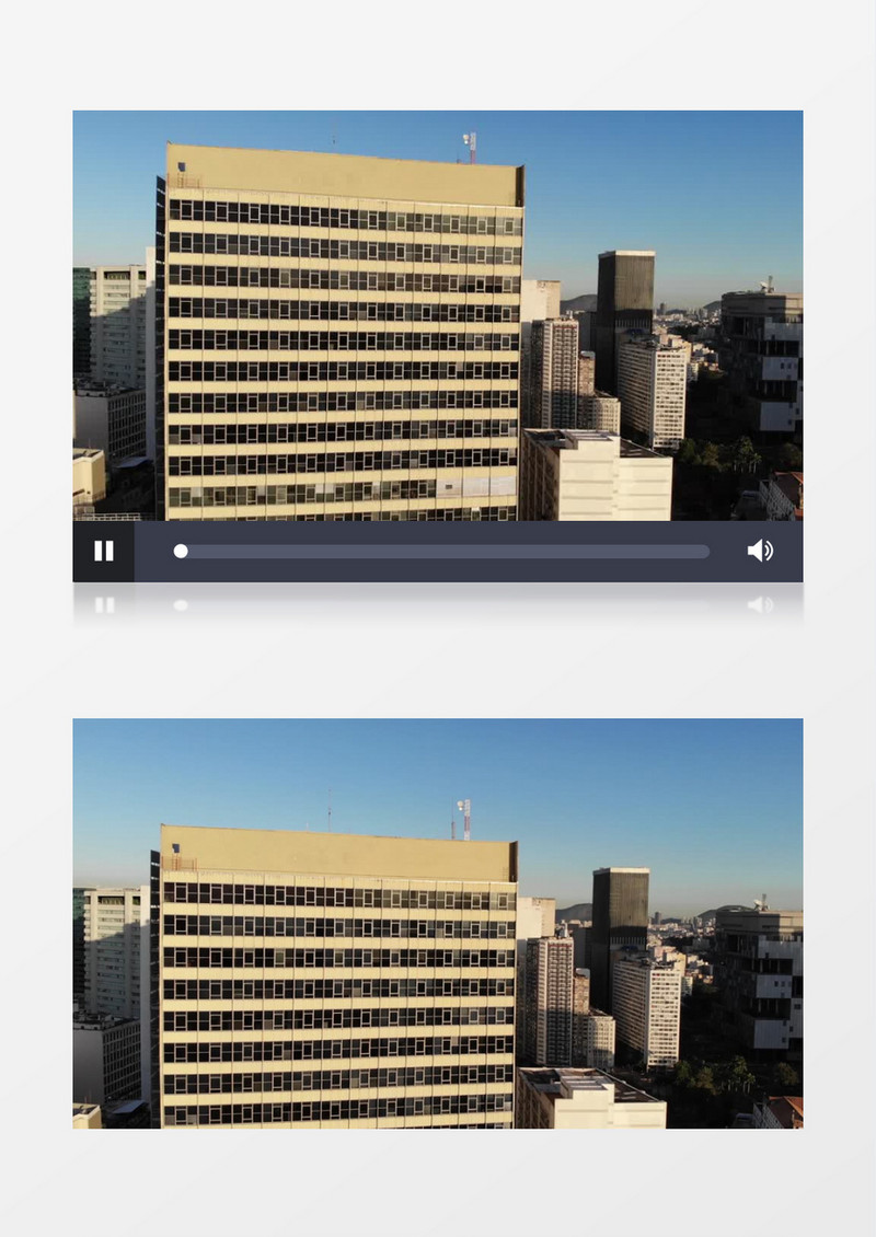 航拍城市建筑俯瞰场景实拍视频素材